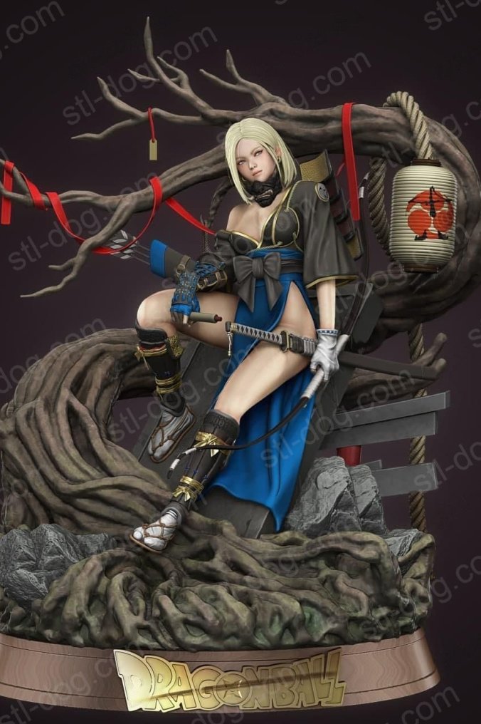 龙珠 Android 18  人造人18号  武士版(Samurai Version) 3D打印图纸